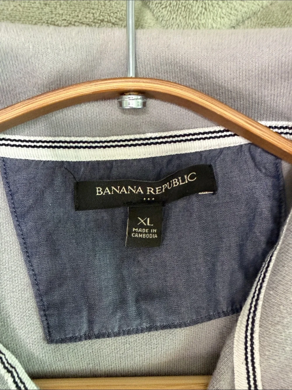 Banana Republic Men's Shirt Jacket - Light Gray